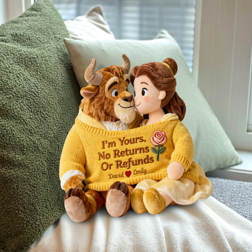 Customizable Faux Fur Shaped Pillow Unique Gift for Couples Premium Faux Fur Pillow GradoCreations
