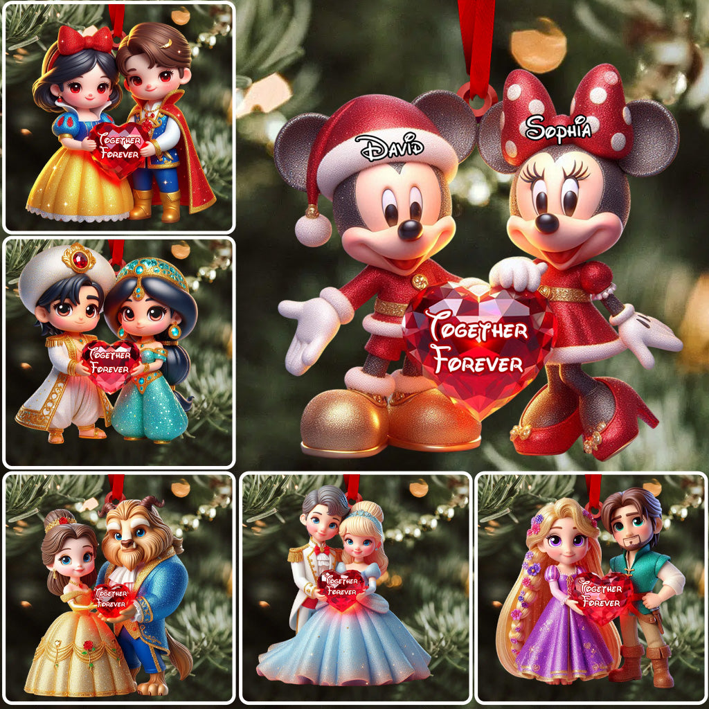 Personalized Disney Character Mouse Ornament Custom Name Gift for Christmas Ornament GradoCreations