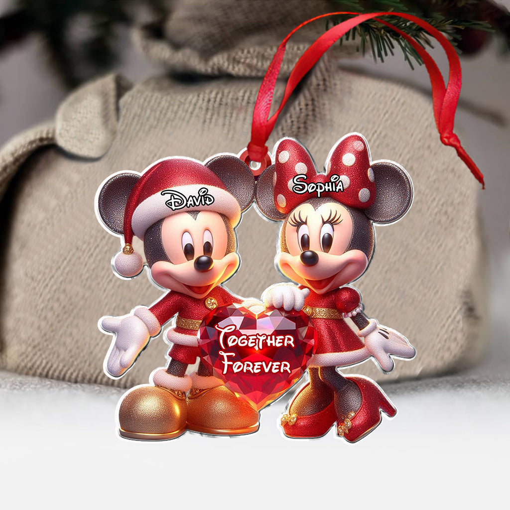 Personalized Disney Character Mouse Ornament Custom Name Gift for Christmas Ornament GradoCreations
