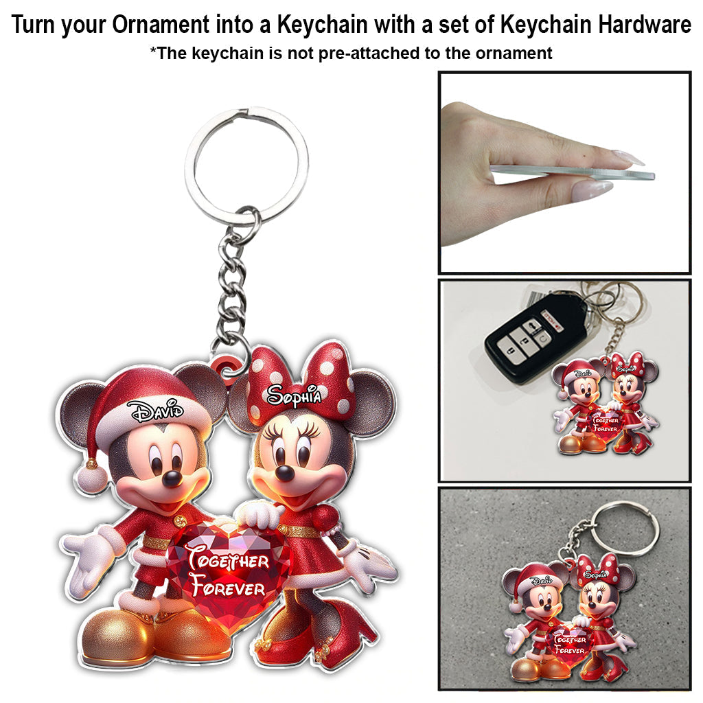 Personalized Disney Character Mouse Ornament Custom Name Gift for Christmas Ornament GradoCreations