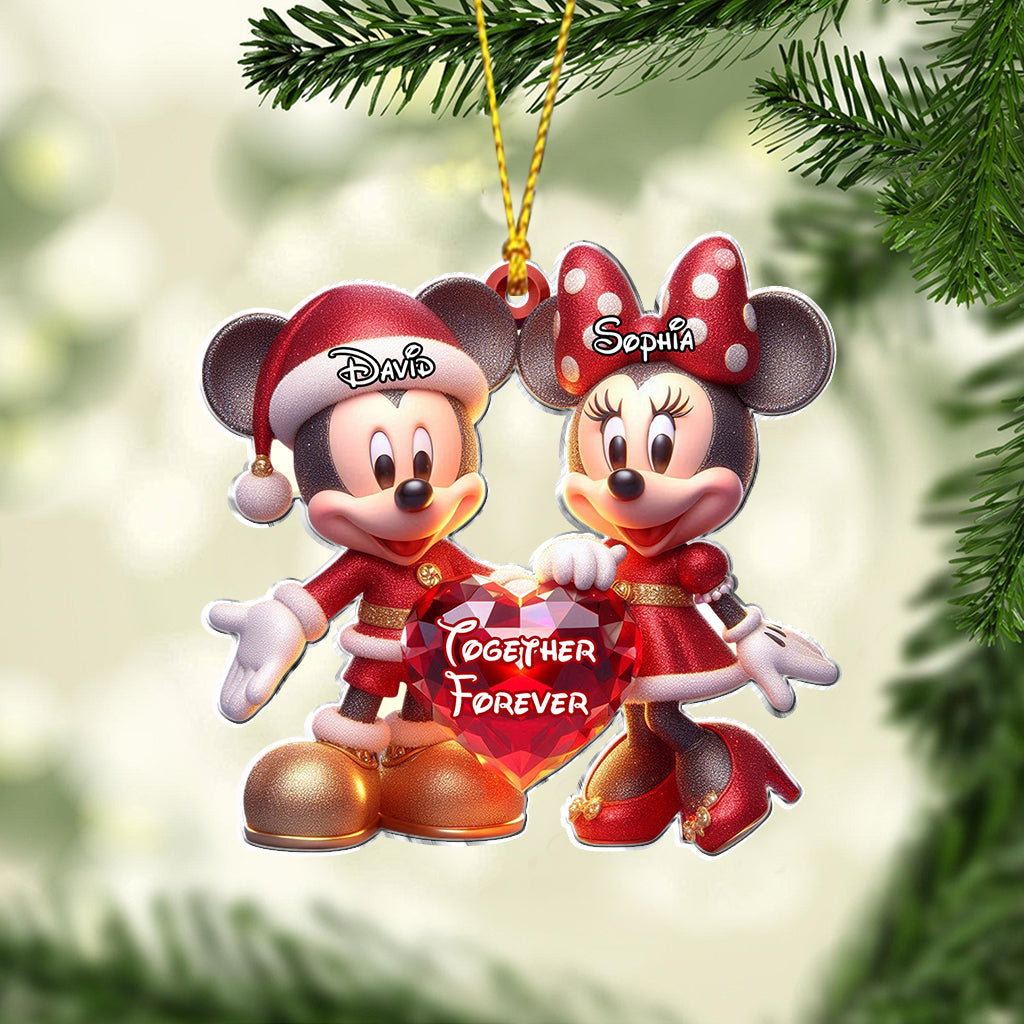 Personalized Disney Character Mouse Ornament Custom Name Gift for Christmas Ornament GradoCreations