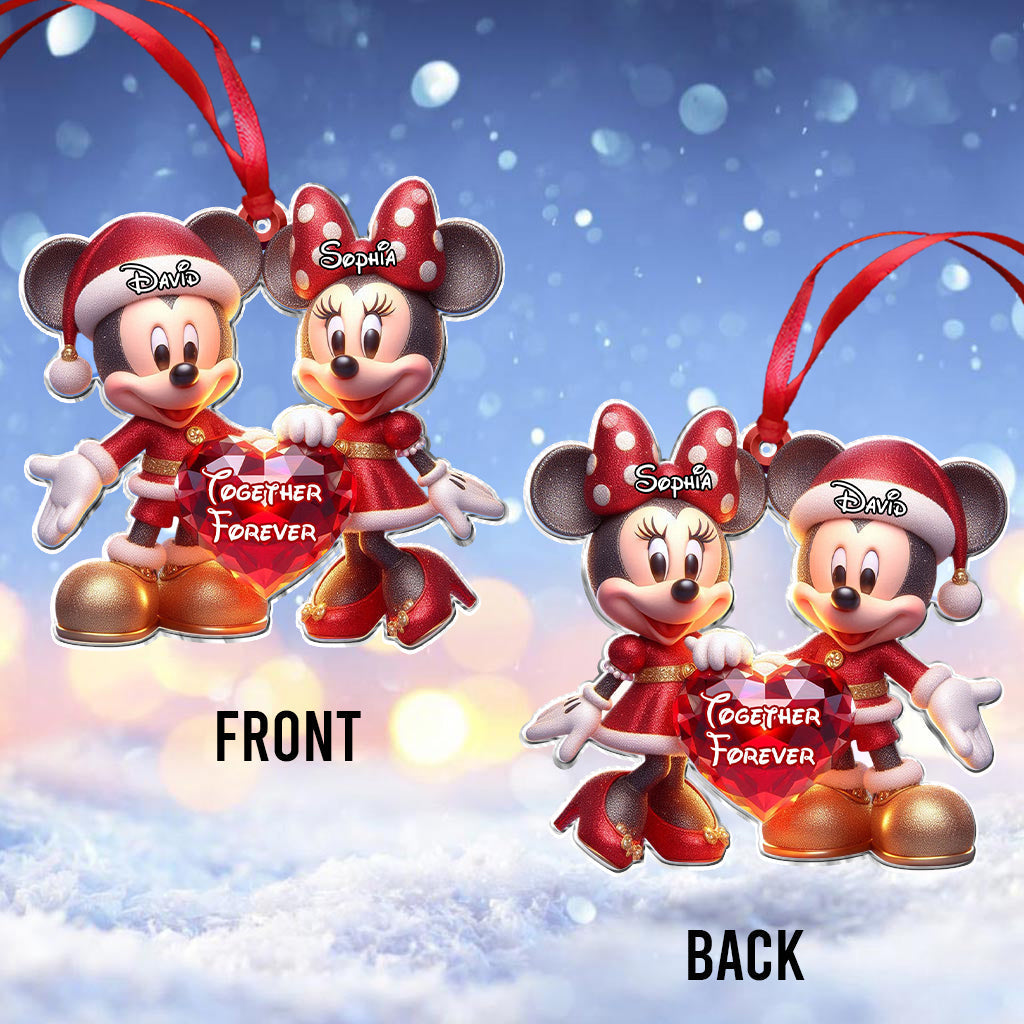 Personalized Disney Character Mouse Ornament Custom Name Gift for Christmas Ornament GradoCreations