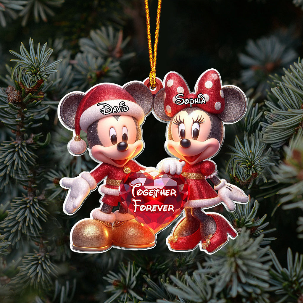 Personalized Disney Character Mouse Ornament Custom Name Gift for Christmas Ornament GradoCreations