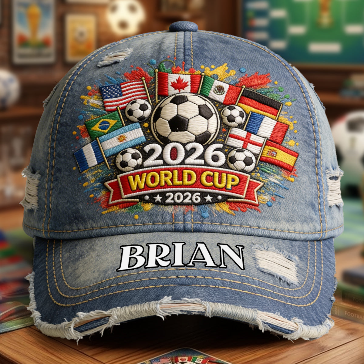 Personalized Classic Cap 2026 World Cup Gift for Soccer Lovers