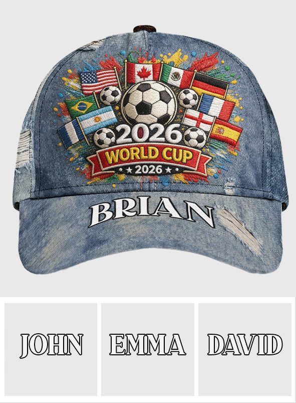 Personalized Classic Cap 2026 World Cup Gift for Soccer Lovers