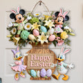 Personalized Easter Mouse Wood Sign Custom Family Name Decor Wood Sign GradoCreations