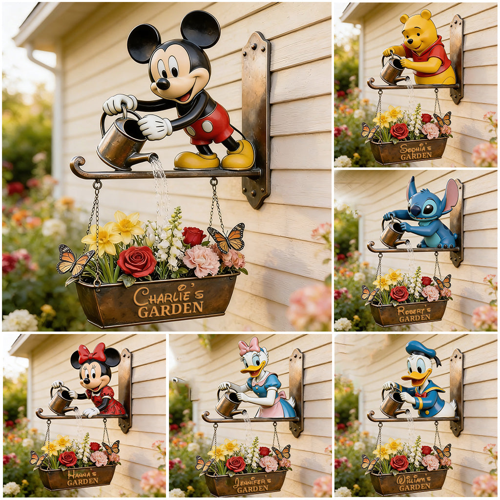 Personalized Wooden Wall Mount Garden Sign for Gardening Lovers Wooden Wall Mount Sign GradoCreations
