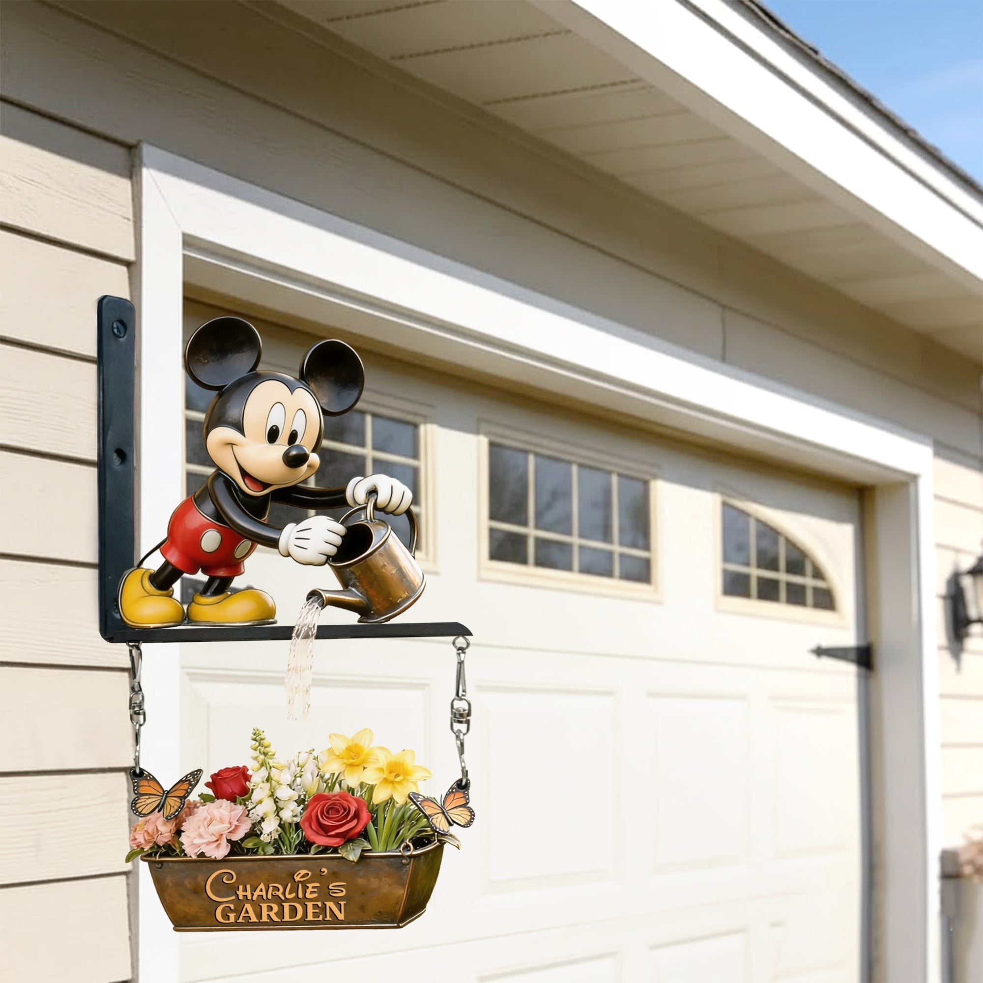 Personalized Wooden Wall Mount Garden Sign for Gardening Lovers Wooden Wall Mount Sign GradoCreations