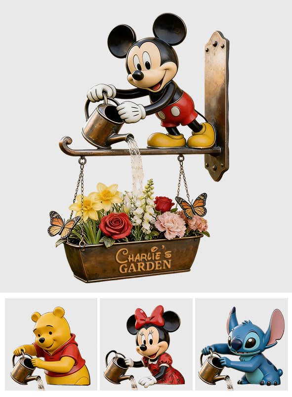 Personalized Wooden Wall Mount Garden Sign for Gardening Lovers Wooden Wall Mount Sign GradoCreations