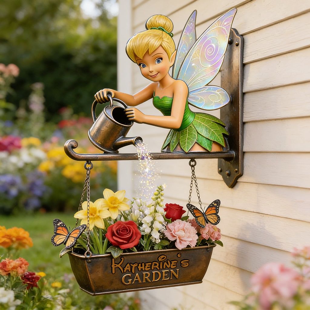 Personalized Fairy Garden Wooden Wall Sign Gift for Home Wooden Wall Mount Sign GradoCreations