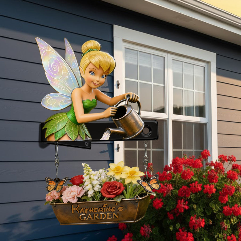 Personalized Fairy Garden Wooden Wall Sign Gift for Home Wooden Wall Mount Sign GradoCreations