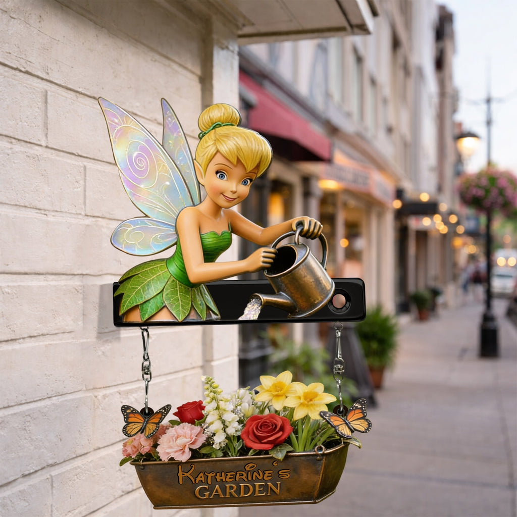 Personalized Fairy Garden Wooden Wall Sign Gift for Home Wooden Wall Mount Sign GradoCreations