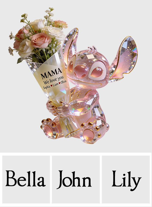 Personalized Acrylic Pot with Custom Design for Mom Gift Acrylic Pot GradoCreations