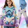 Personalized Blue Ohana Hoodie & Leggings Set for Kids Hoodie & Leggings GradoCreations