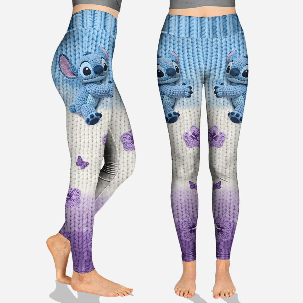 Personalized Blue Ohana Hoodie & Leggings Set for Kids Hoodie & Leggings GradoCreations