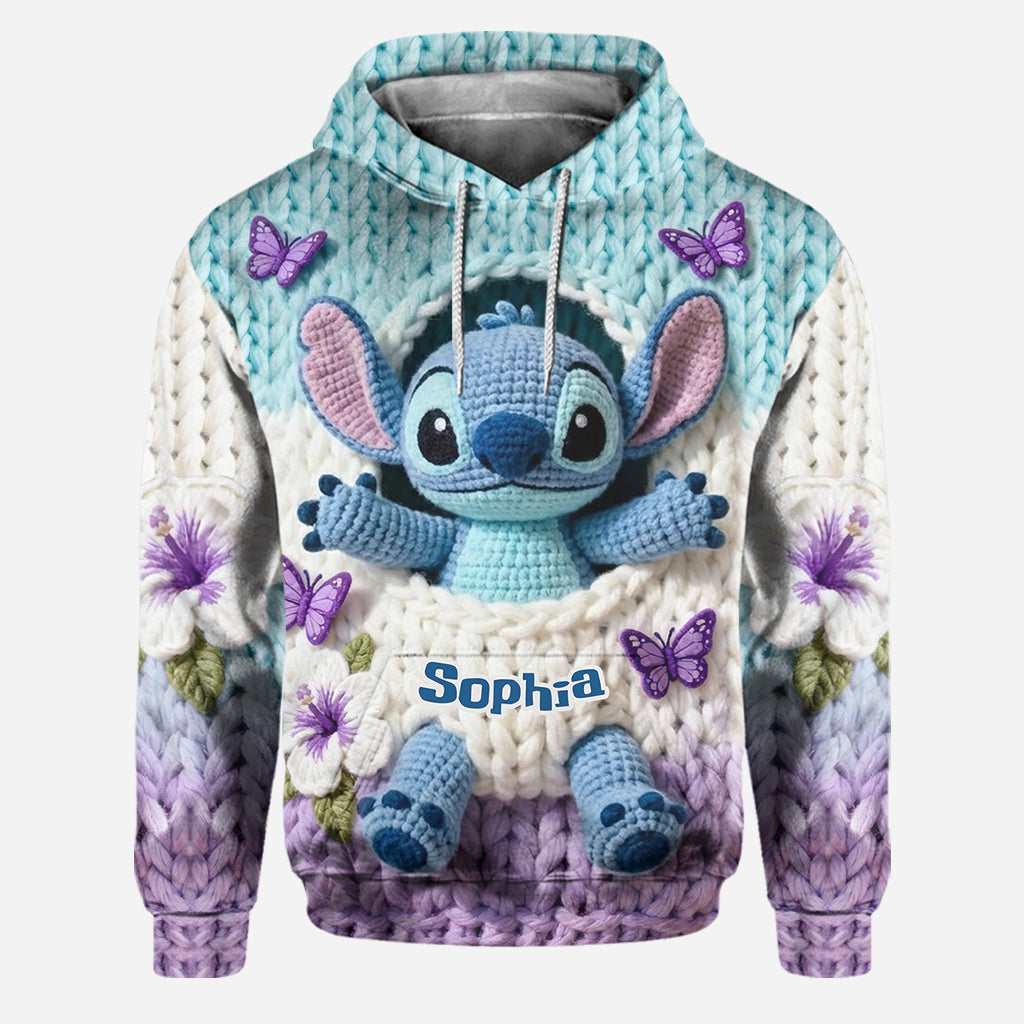 Personalized Blue Ohana Hoodie & Leggings Set for Kids Hoodie & Leggings GradoCreations