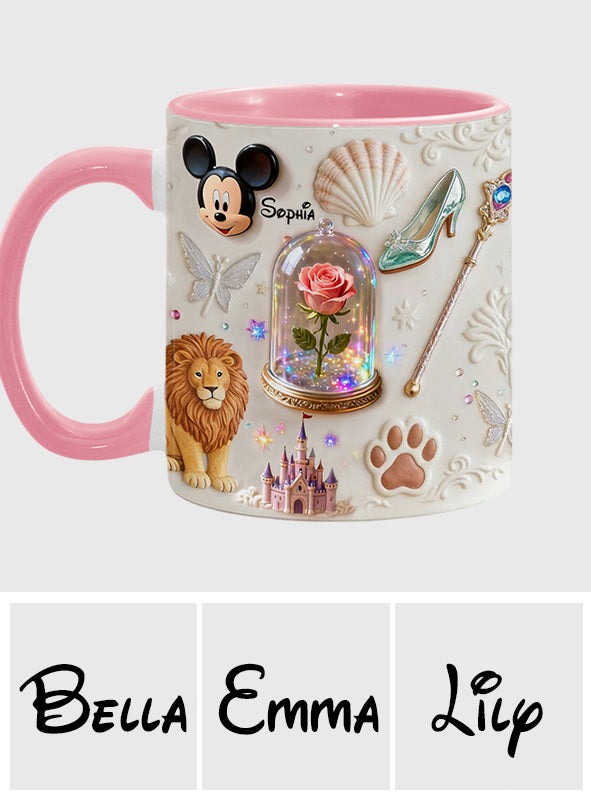 Personalized 3D Mouse Accent Mug & Coaster Custom Name Gift