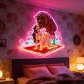 Custom Beauty & The Beast Neon LED Light Sign Gift for Couples Neon LED Light Sign GradoCreations