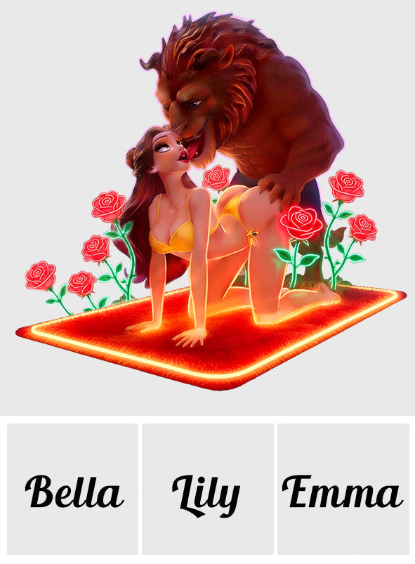 Custom Beauty & The Beast Neon LED Light Sign Gift for Couples Neon LED Light Sign GradoCreations