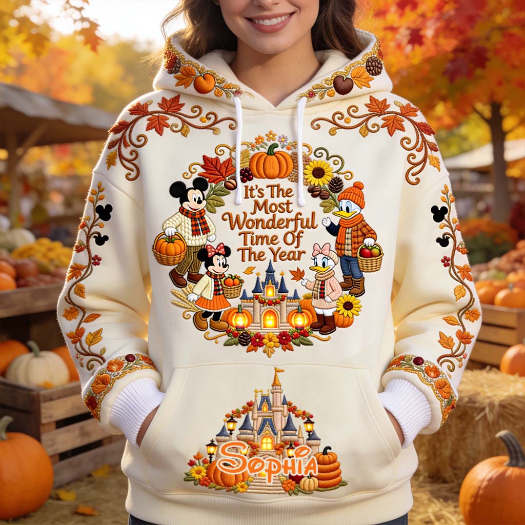 Personalized Fall-Themed All Over Shirt for Kids – Unique Design with Name All Over Shirt GradoCreations