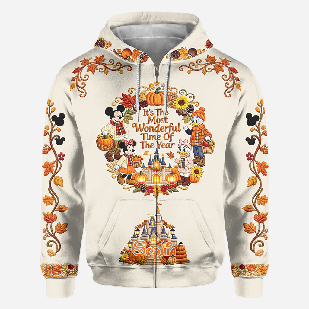 Personalized Fall-Themed All Over Shirt for Kids – Unique Design with Name All Over Shirt GradoCreations