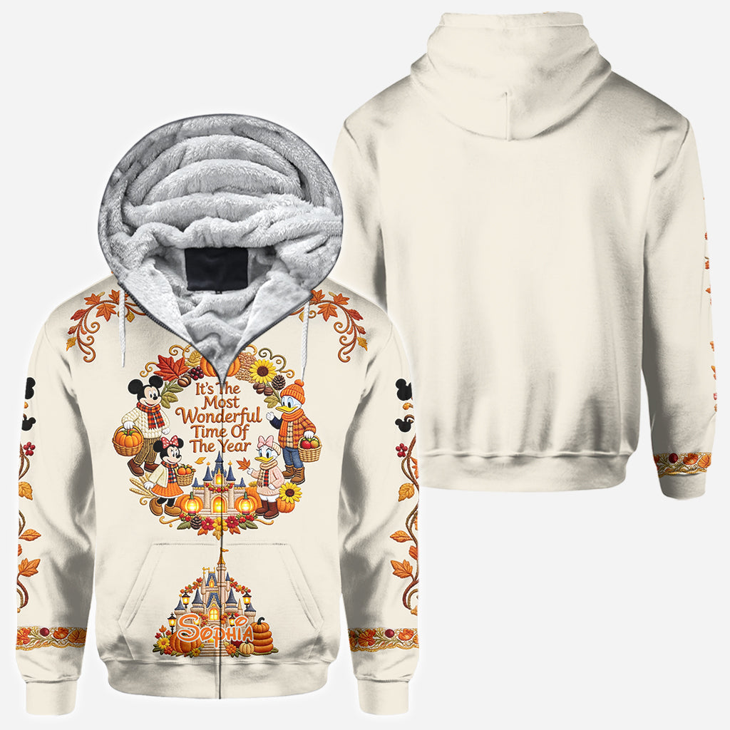 Personalized Fall-Themed All Over Shirt for Kids – Unique Design with Name All Over Shirt GradoCreations
