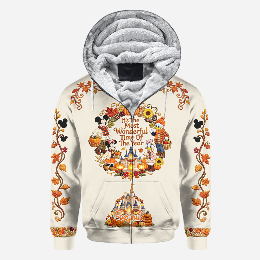 Personalized Fall-Themed All Over Shirt for Kids – Unique Design with Name All Over Shirt GradoCreations
