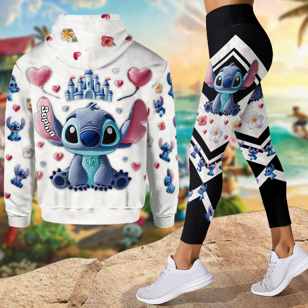 Personalized Ohana Hoodie and Leggings Set Custom Name Family Gift Hoodie & Leggings GradoCreations