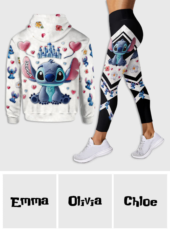 Personalized Ohana Hoodie and Leggings Set Custom Name Family Gift Hoodie & Leggings GradoCreations