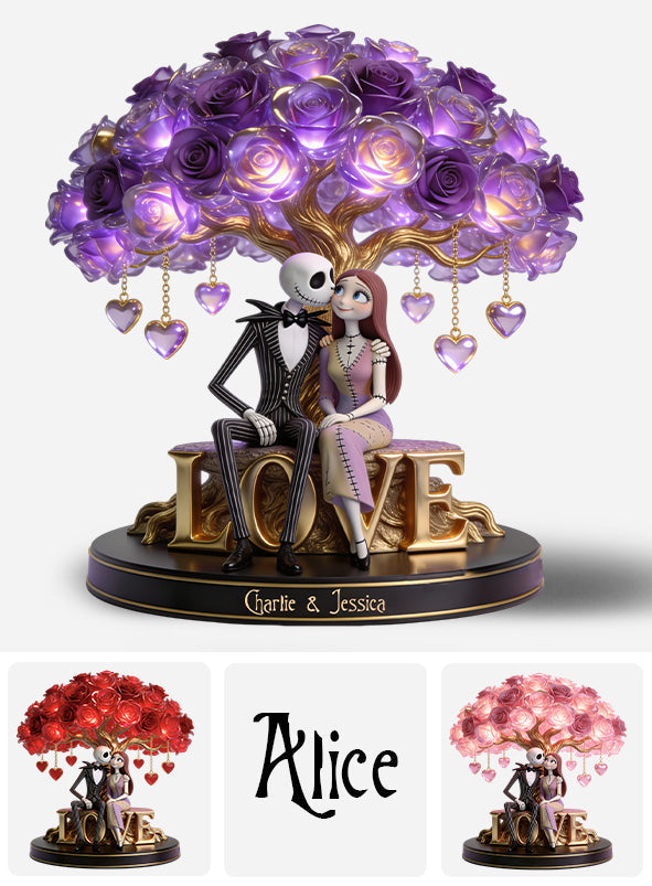 Personalized Nightmare Before Christmas Acrylic Plaque Gift for Couples Custom Shaped Acrylic Plaque GradoCreations