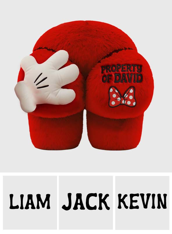 Personalized Faux Fur Shaped Pillow Custom Name Gift for Him Faux Fur Shaped Pillow GradoCreations