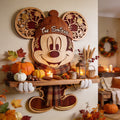 Personalized Mickey Mouse Wooden Floating Shelf for Family Gift Wooden Floating Shelf GradoCreations