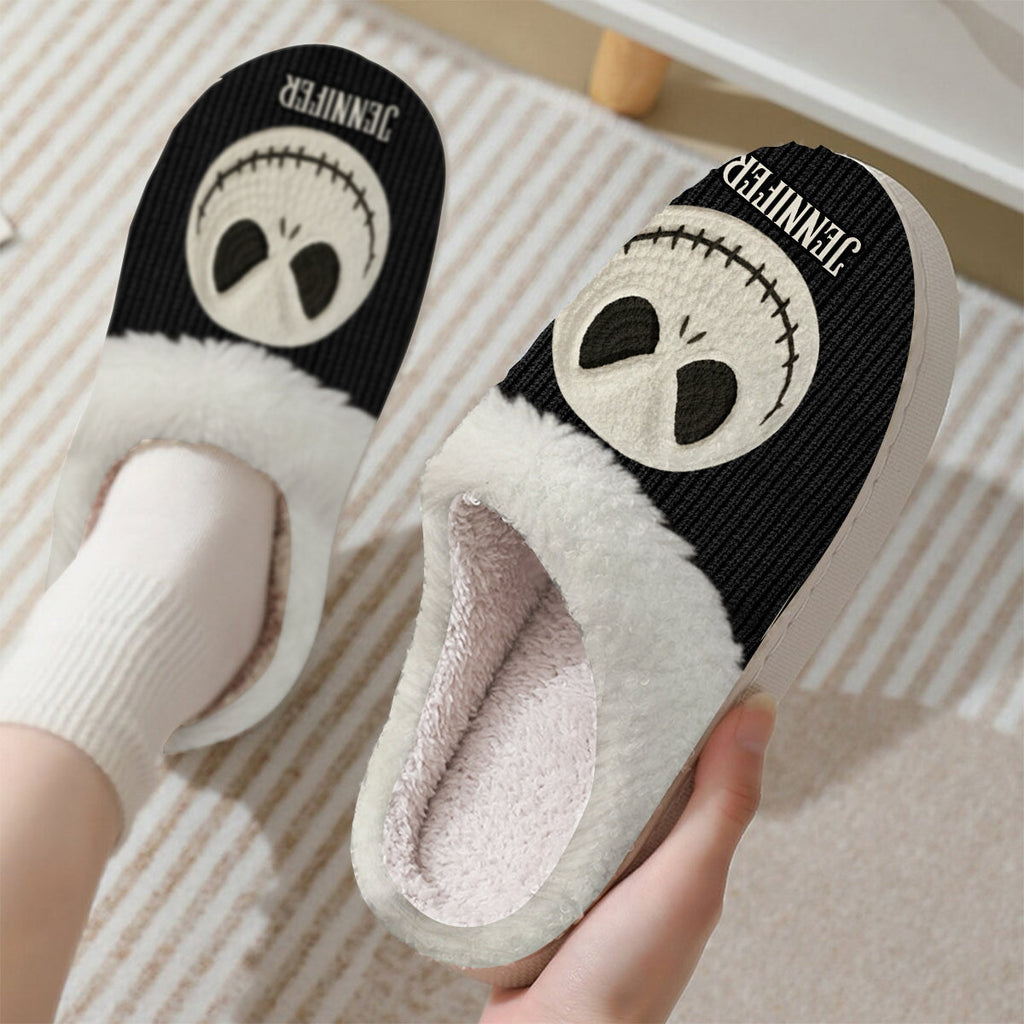 Personalized Nightmare Slippers Custom Name Gift for Halloween Slippers GradoCreations