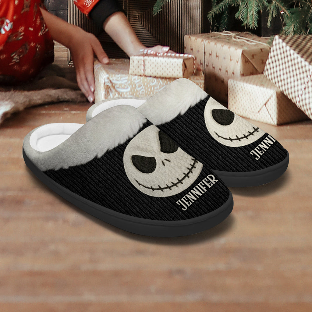 Personalized Nightmare Slippers Custom Name Gift for Halloween Slippers GradoCreations