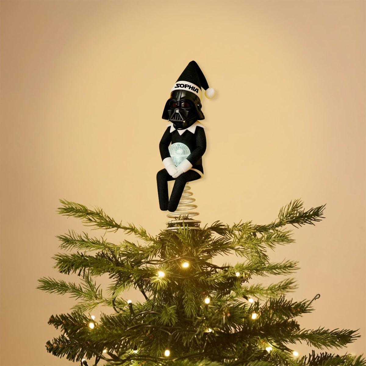 Personalized LED Acrylic Tree Topper Light for Christmas LED Light Tree Topper GradoCreations