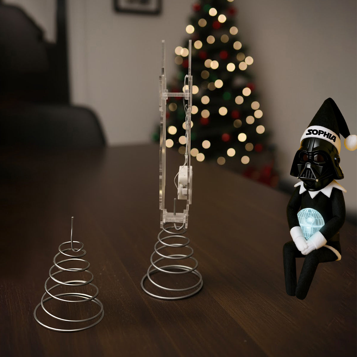 Personalized LED Acrylic Tree Topper Light for Christmas LED Light Tree Topper GradoCreations