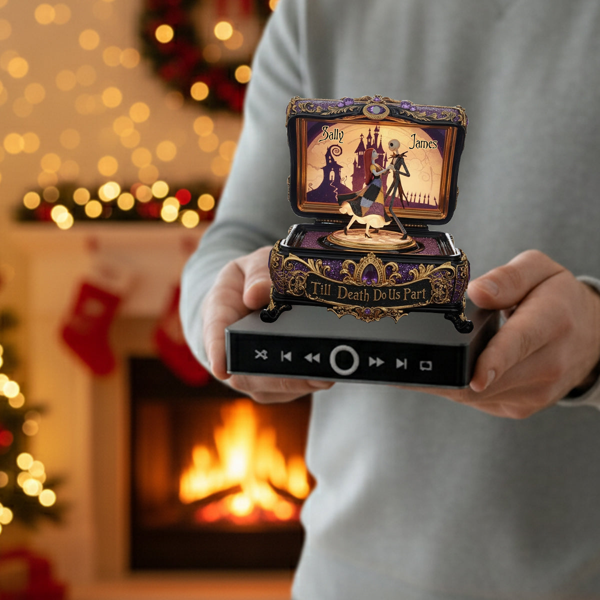 Personalized Music Ornament Till Death Do Us Part Gift Music Ornament GradoCreations
