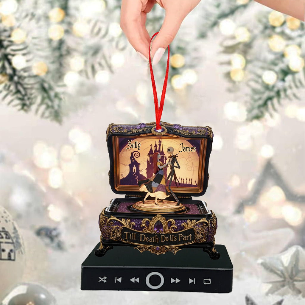 Personalized Music Ornament Till Death Do Us Part Gift Music Ornament GradoCreations