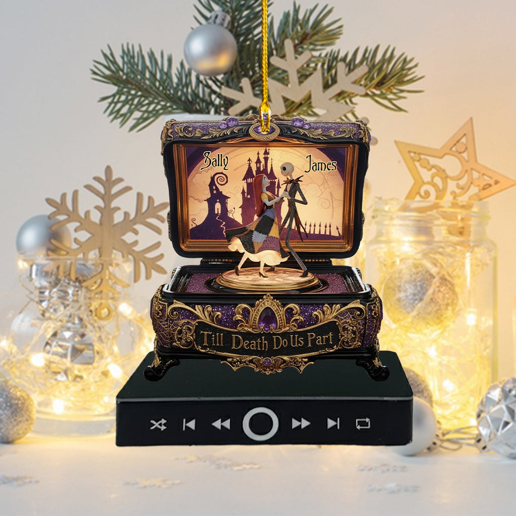 Personalized Music Ornament Till Death Do Us Part Gift Music Ornament GradoCreations