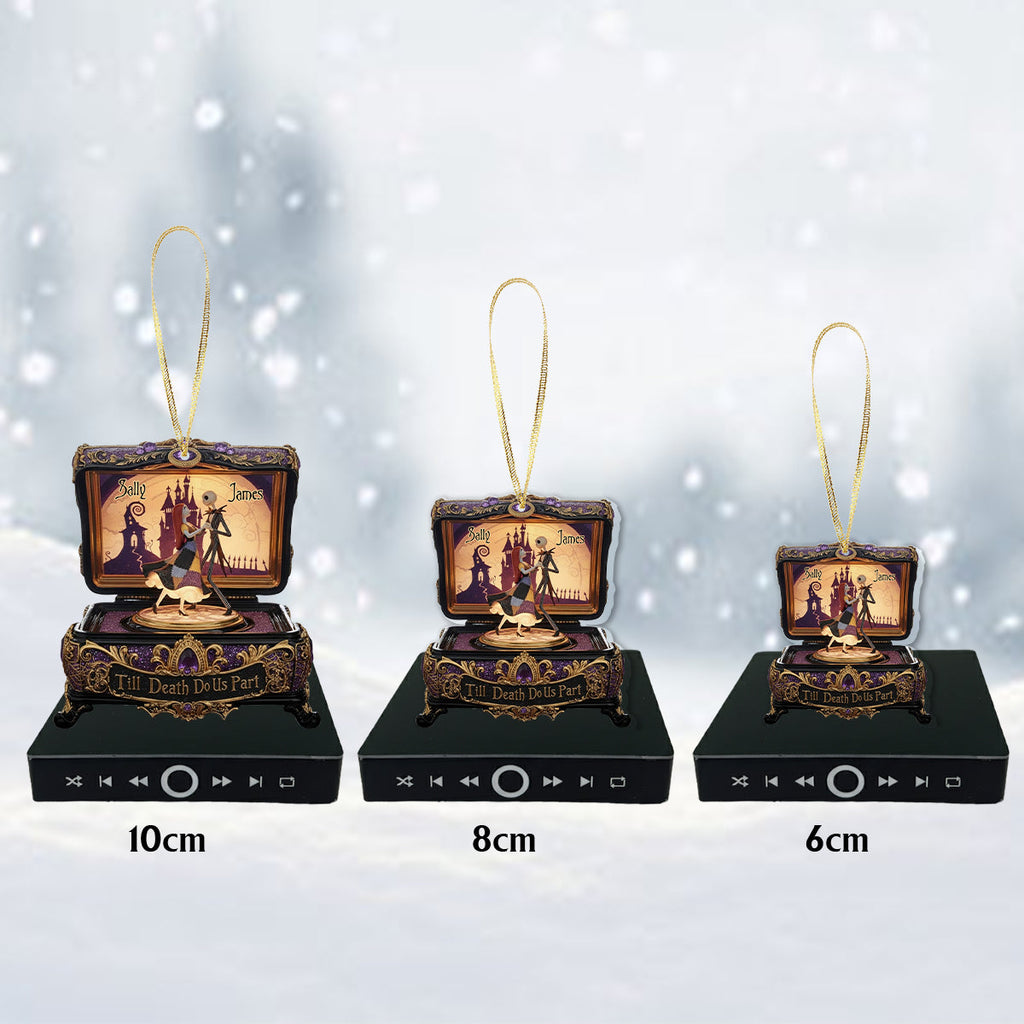 Personalized Music Ornament Till Death Do Us Part Gift Music Ornament GradoCreations
