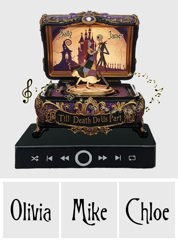 Personalized Music Ornament Till Death Do Us Part Gift Music Ornament GradoCreations