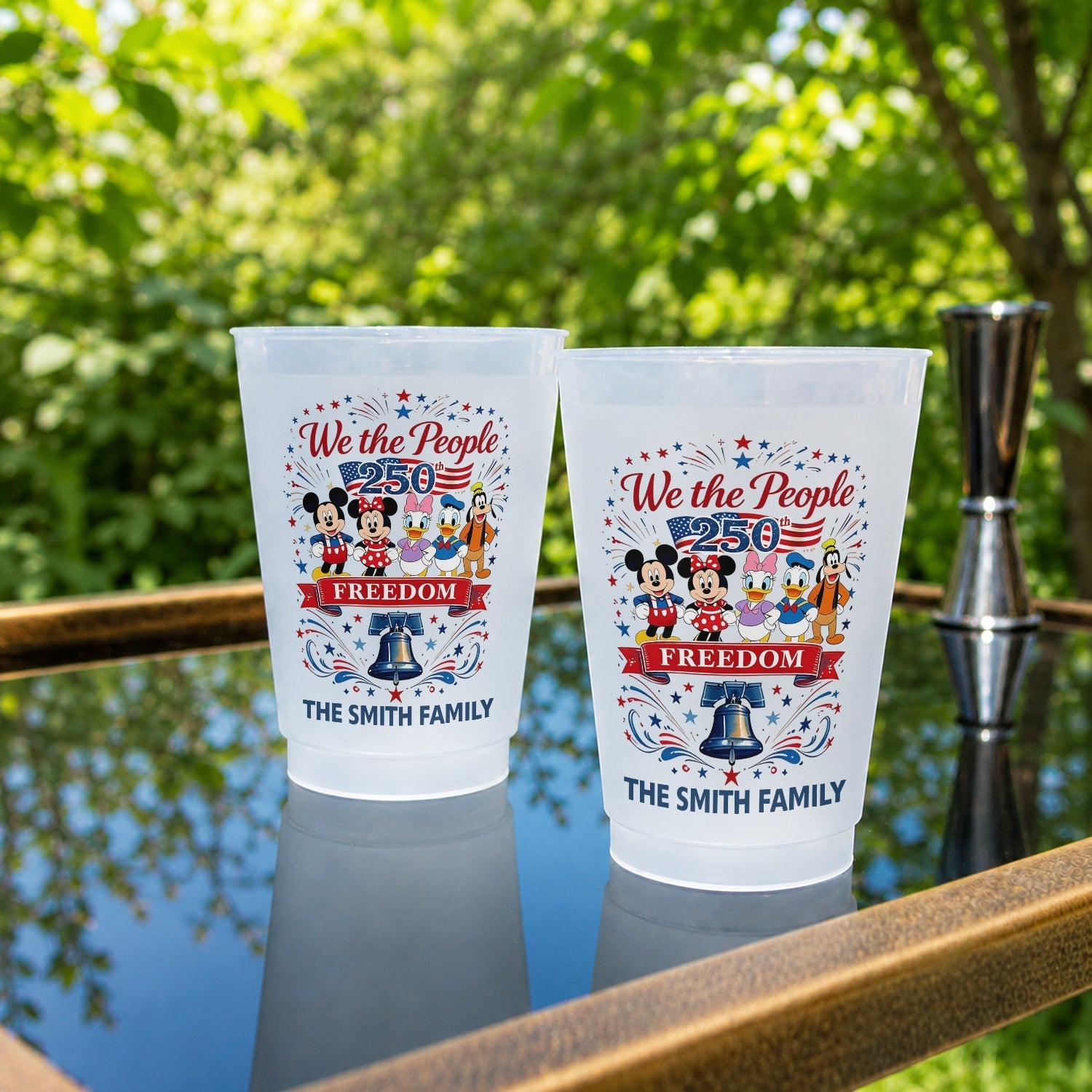 Personalized 250th Anniversary Frosted Cup Custom Design Gift Frosted Cup GradoCreations