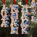 Personalized Transparent Ohana Ornament Custom Name Gift for Christmas One-sided Ornament GradoCreations