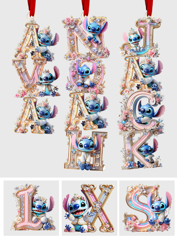 Personalized Transparent Ohana Ornament Custom Name Gift for Christmas One-sided Ornament GradoCreations