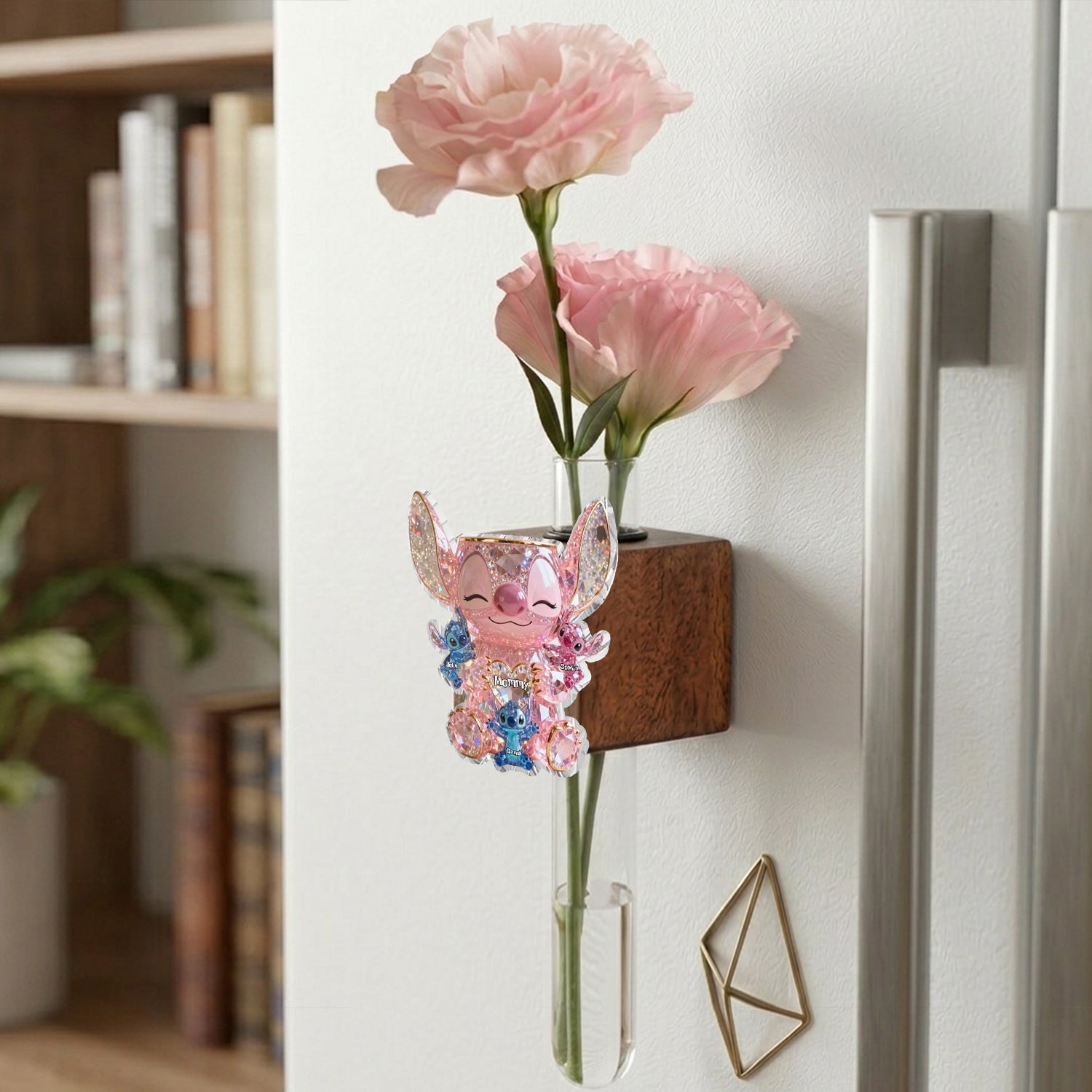 Personalized Cute Sparkling Alien Magnetic Flower Vase Gift Magnetic Flower Vase GradoCreations