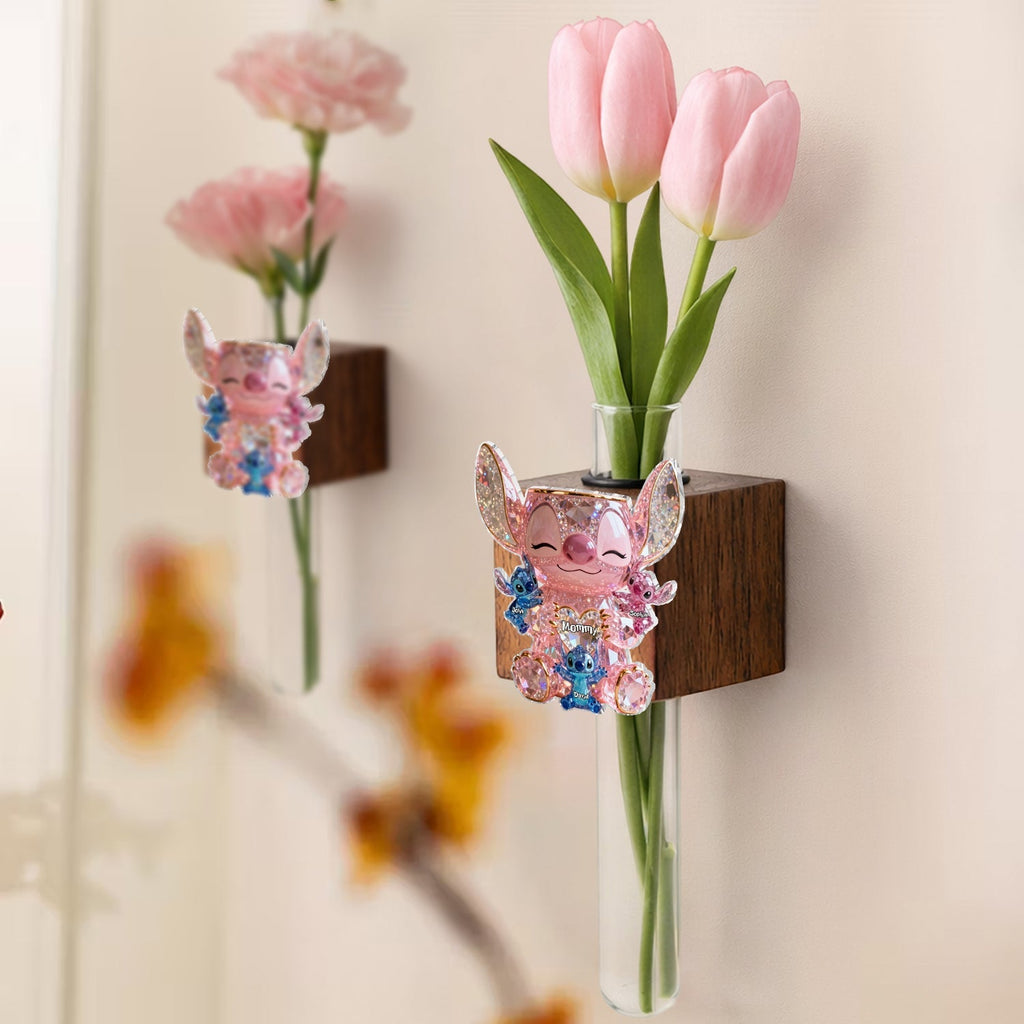 Personalized Cute Sparkling Alien Magnetic Flower Vase Gift Magnetic Flower Vase GradoCreations