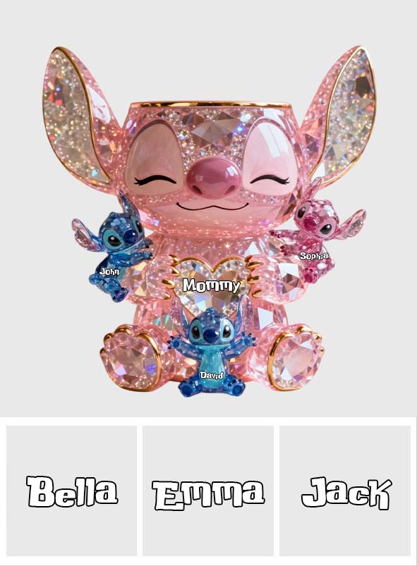 Personalized Cute Sparkling Alien Magnetic Flower Vase Gift Magnetic Flower Vase GradoCreations