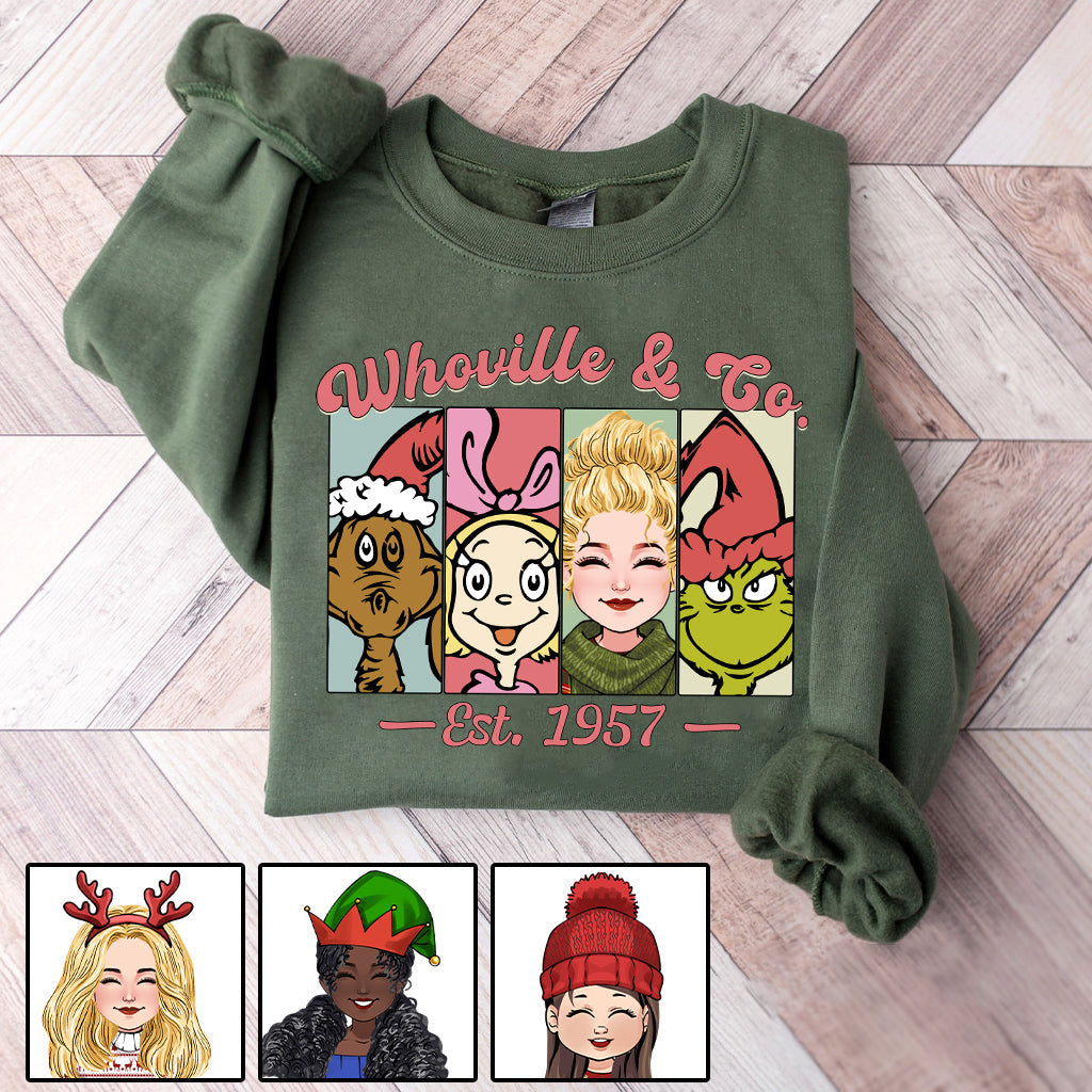 Personalized Whoville & Co. Christmas All Over Shirt Gift All Over Shirt GradoCreations