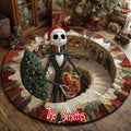 Personalized Nightmare Before Christmas Round Rug Custom Name Gift Round Rug GradoCreations