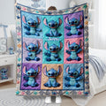 Personalized Ohana Blanket with Custom Name & Stitch Design Blanket GradoCreations